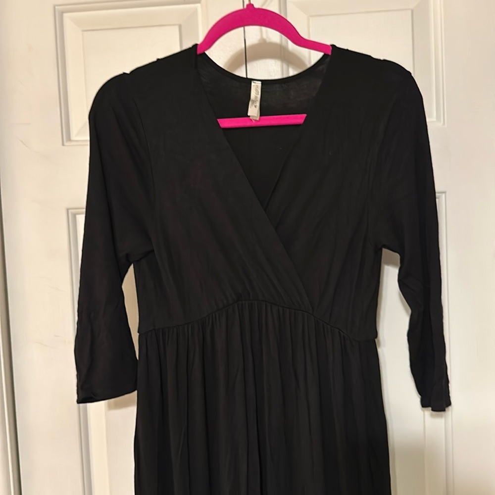Mother Bee Maternity Black Dress